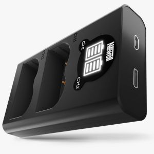 NEWELL Carregador Duplo + 2 Baterias LPE10