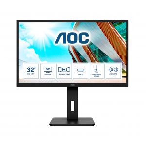 AOC Q32P2CA monitor de ecrã 80 cm (31.5") 2560 x 1440 pixels 2K Ultra HD LED Preto