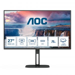 AOC V5 27V5CE/BK monitor de ecrã 68,6 cm (27") 1920 x 1080 pixels Full HD LED Preto