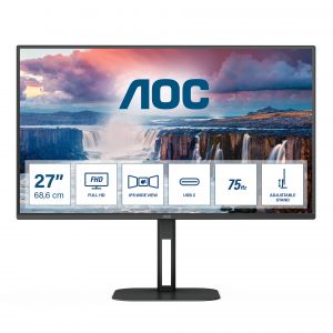AOC V5 27V5C/BK monitor de ecrã 68,6 cm (27") 1920 x 1080 pixels Full HD LED Preto