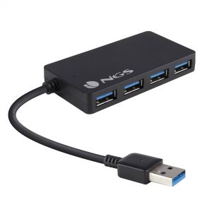 NGS iHub 3.0 USB 3.2 Gen 1 (3.1 Gen 1) Type-A 5000 Mbit/s Preto