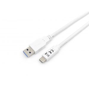 Equip Equip 128363 cabo USB 1 m USB 3.2 Gen 1 (3.1 Gen 1) USB A USB C Branco