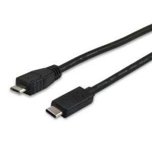 Equip USB 2.0 Cable MicroB->C M/M 1.0m TYPE-C