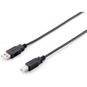 Equip Cabo USB 2.0 - A/B M/M Preto (3 m)