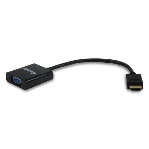 Equip Adaptador HDMI > VGA c/ Áudio Preto