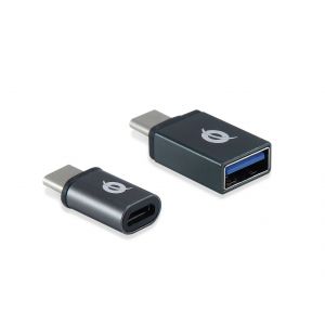 Conceptronic Donn USB-C OTG Adaptador 2-Pack: USB-C-USB-A e USB-C-Micro USB