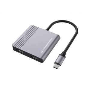 Conceptronic Donn 4-in-1 Docking Station USB 3.2 Gen 1 HDMI x 2 USB 3.0 100W USB PD