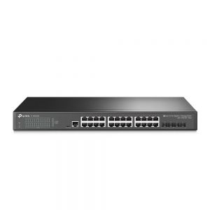TP-Link TL-SG3428X switch de rede Gerido L2+/L3 Gigabit Ethernet (10/100/1000) 1U Preto