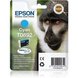 Epson Monkey Tinteiro Cyan T0892 Tinta DURABrite Ultra (c/alarme RF+AM)