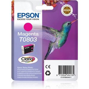 Epson Hummingbird Tinteiro Magenta T0803 Tinta Claria Photographic (c/alarme RF+AM)