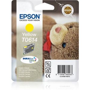 Epson Teddybear Tinteiro Amarelo T0614 Tinta DURABrite Ultra (c/alarme RF+AM)