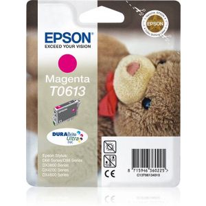 Epson Teddybear Tinteiro Magenta T0613 Tinta DURABrite Ultra (c/alarme RF+AM)