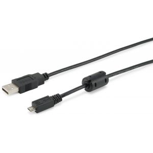 Equip 128596 cabo USB 1 m USB 2.0 USB A Micro-USB B Preto