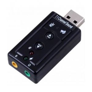 Ewent EW3762 adaptador para cabos USB audio-in/audio-out Preto