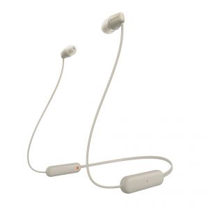 SONY WI-C100 Auscultadores Sem fios Intra-auditivo Chamadas/Música Bluetooth Bege