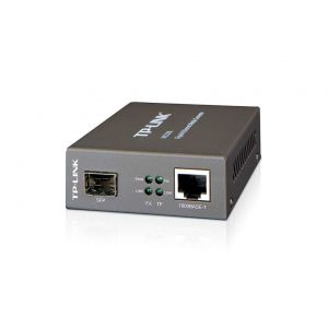 TP-Link MC220L conversor de rede de média 1000 Mbit/s Multimodo, Modo único Preto