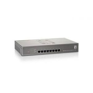 LevelOne FEP-0811 switch de rede Não-gerido Fast Ethernet (10/100) Power over Ethernet (PoE) Cinzento