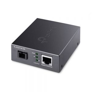 TP-Link TL-FC311A-20 conversor de rede de média 1000 Mbit/s Modo único Preto