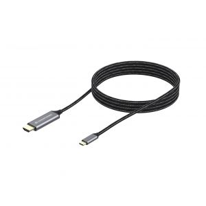 Conceptronic ABBY10G adaptador de cabo de vídeo 2 m USB Type-C HDMI Cinzento