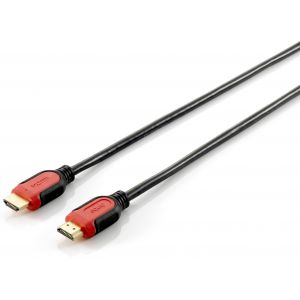 Equip 119343 cabo HDMI 3 m HDMI Type A (Standard) Preto, Vermelho