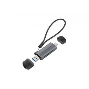 Conceptronic BIAN05G leitor de cartões USB 3.2 Gen 1 (3.1 Gen 1) Type-A/Type-C Cinzento