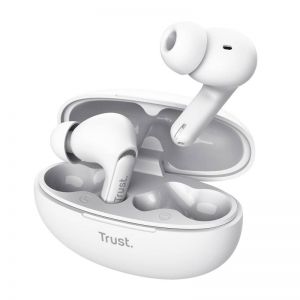 Trust Yavi Auscultadores True Wireless Stereo (TWS) Intra-auditivo Chamadas/Música USB Type-C Bluetooth Branco
