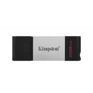 Kingston Technology DataTraveler 80 unidade de memória USB 256 GB USB Type-C 3.2 Gen 1 (3.1 Gen 1) Preto, Prateado