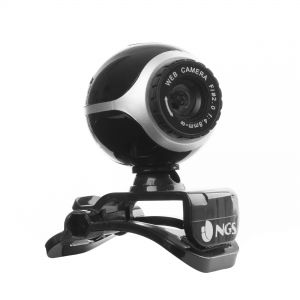 NGS Xpresscam300 webcam 8 MP 1920 x 1080 pixels USB 2.0 Preto, Prateado