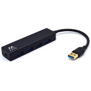 Ewent EW1136 hub de interface USB 3.2 Gen 1 (3.1 Gen 1) Type-A 480 Mbit/s Preto