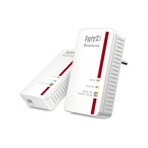 FRITZ!Powerline 1240E WLAN 1200 Mbit/s Ethernet LAN Wi-Fi Vermelho, Branco 2 unidade(s)