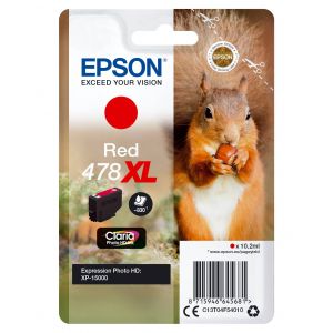 Epson Squirrel Singlepack Red 478XL Claria Photo HD Ink tinteiro 1 unidade(s) Original Rendimento alto (XL) Vermelho