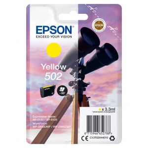 Epson 502 tinteiro 1 unidade(s) Original Rendimento padrão Amarelo