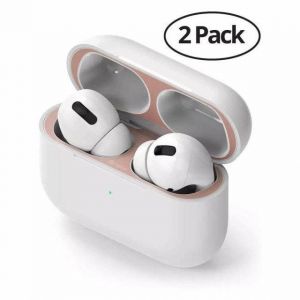 RINGKE Película p/ AirPods / Airpods 2 Dust Guard Rose Gold (Pack de 2)