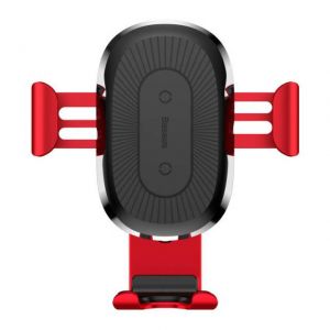Baseus Car Mount Wireless Charger Gravity Phone Holder Red (WXYL-09)