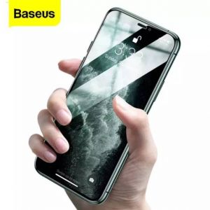 BASEUS T-Glass Curvo p/ iPhone 11 Eye Protect 0.3mm Black 2Pcs (SGAPIPH61S-IA01)