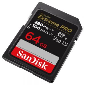 Sandisk Cartão Extreme Pro SDXC 64GB 280MB/s V30 UHS-II