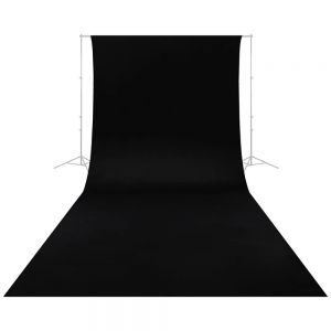 CARUBA Fundo de Pano Preto 2,60x6m (Wrinkle Resistant)