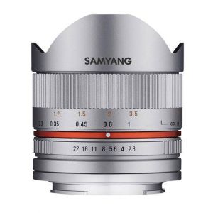 SAMYANG 8mm F2.8 II UMC Olho de Peixe Fuji X (Silver)