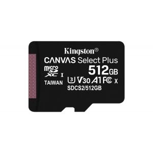 Kingston SD 512GB MICRO SDXC 100R A1 C10 CARD c/Adaptador