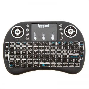 iggual IGG317013 teclado RF Wireless QWERTY Espanhol Preto
