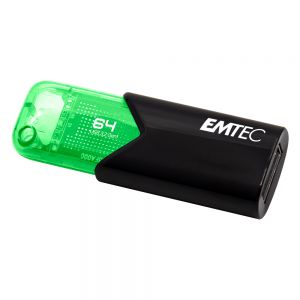 Pen Drive Emtec B110 64Gb Click Easy Usb 3.2 Verde