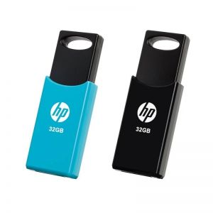 Pen Drive HP Twin 2x 32Gb Usb 2.0 Preto e Azul