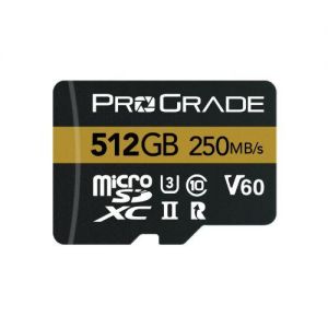 Prograde MicroSDXC (Gold) 128GB 250MB/s V60 UHS-II