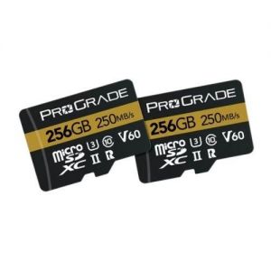 Prograde SDXC (Gold) 256GB-250MB/s V60 UHS-II PAC2