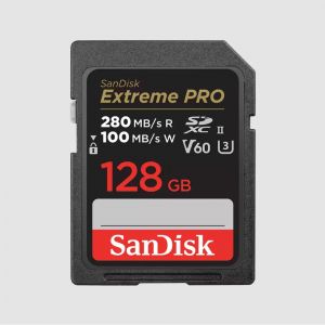 Sandisk Cartão Extreme Pro SDXC 128GB 280MB/s V30 UHS-II