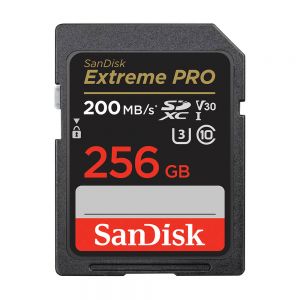 Sandisk Cartão Extreme Pro SDXC 256GB 200MB/s V30 UHS-I