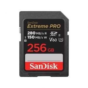 Sandisk Cartão Extreme Pro SDXC 256GB 280MB/s V30 UHS-II